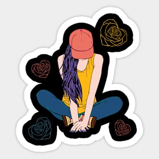 girl Sticker